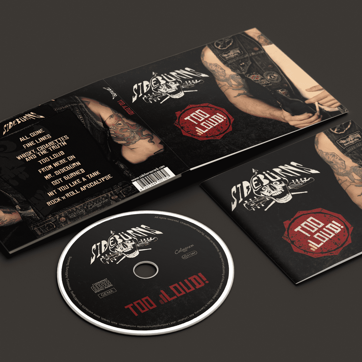 SIDEBüRNS - Too Loud! - Full Album CD NEW